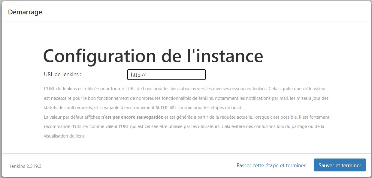 Configuration instance